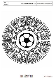 Mandala boyama sayfaları